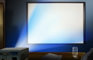 Небольшой домашний проектор для семейного снимка. Небольшой домашний проектор для семейного снимка.