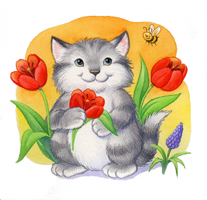 Клипарт упитанный кот Клипарт упитанный кот