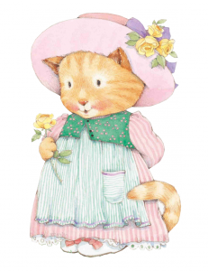 Клипарт кошка в платье Клипарт кошка в платье