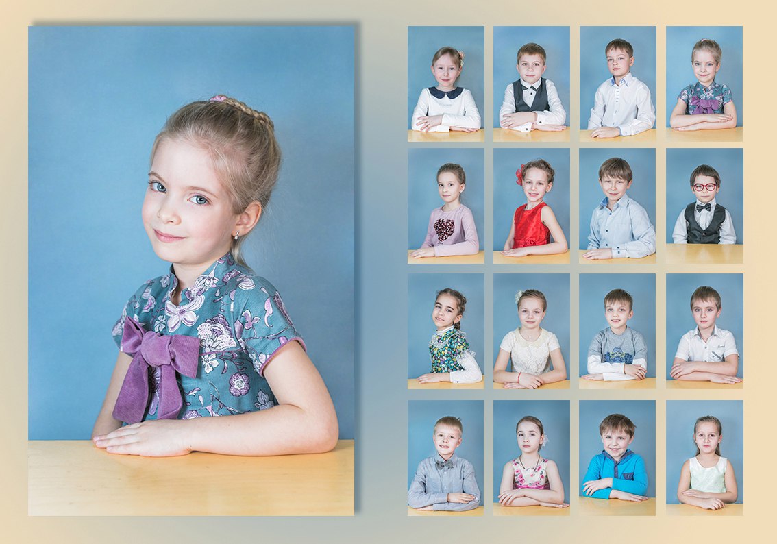 Портретная фотосъёмка в школах и детских садах